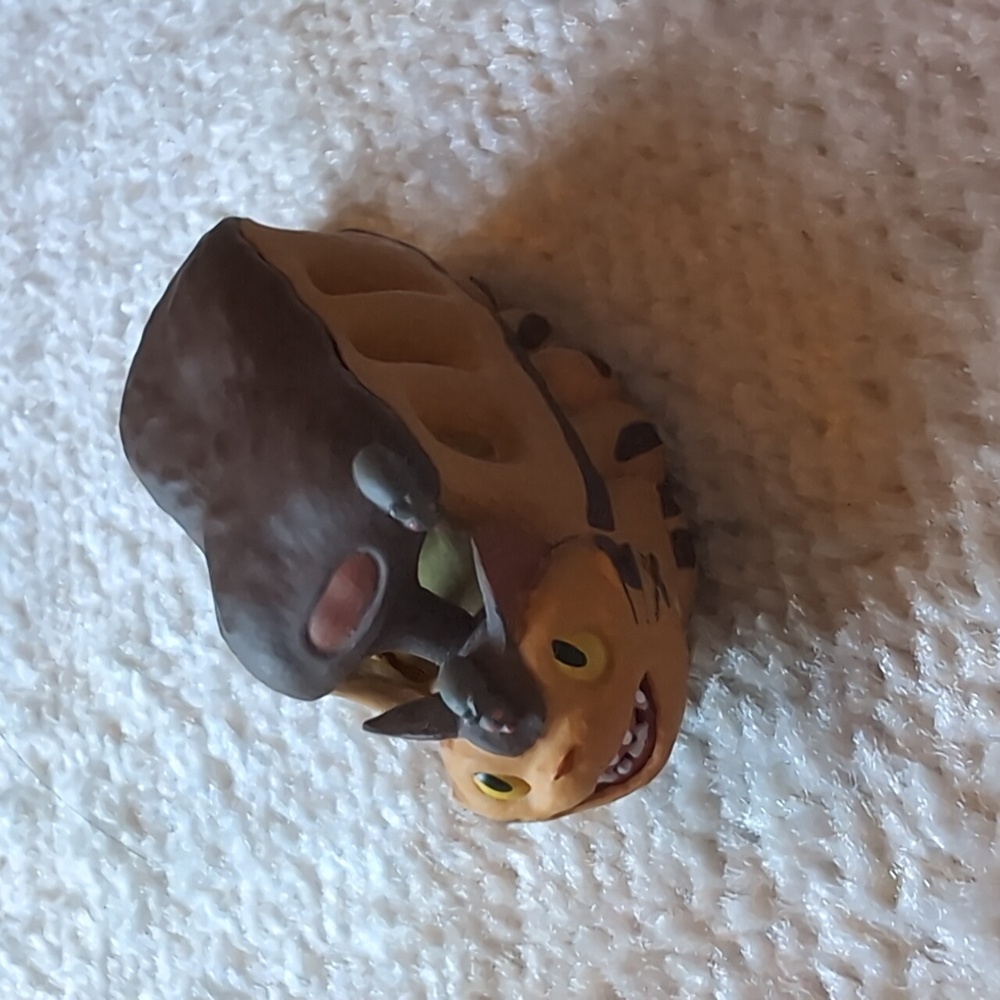 Catbus Figurine with Brown and Yellow Accents